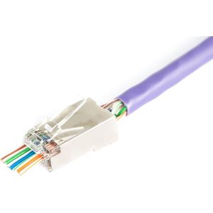 Digitus X-ML-6F-EZ kabel-connector RJ45 Grijs, Transparant