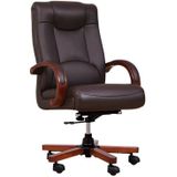 BEMONDI Bruine leren fauteuil LIDER