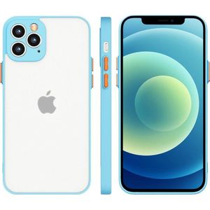 Hurtel Milky Case siliconen elastyczne półtransparant etui voor Samsung Galaxy A72 4G blauw