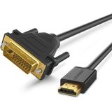 UGREEN 30116 video kabel adapter 1 m DVI HDMI Zwart