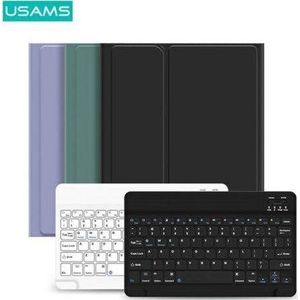 USAMS Etui Winro met klawiaturą iPad Pro 11 inch paars etui-wit toetsenbord/paars cover-wit keyboard IP011YRXX03 (US-BH645)