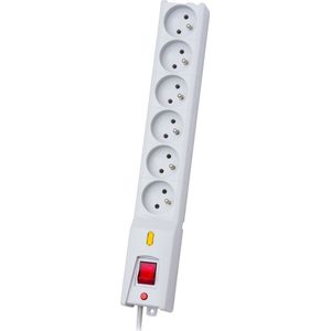 Lestar Power strip LX 610 overvoltage 6 sockets 1.5 m grijs (LX610GA1.5SHARY)