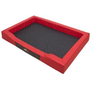 Hobbydog bed Deluxe - rood-zwart XXL