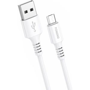 Foneng Cable USB to Micro USB , X85 3A Quick Charge, 1m (wit)