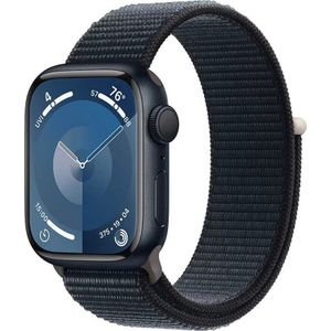 Apple Watch Series 9 GPS 41mm Midnight Aluminium Case met Midnight Sport Loop