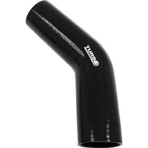 TurboWorks Kolanko 45st zwart 76mm XL