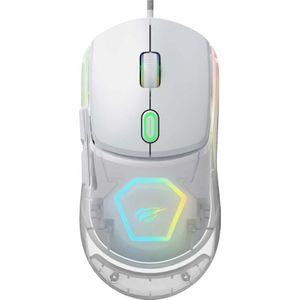 Havit MS965SE - RGB gamingmuis, wit