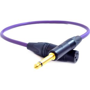 Melodika Cable Jack 6.3mm - XLR 7m paars