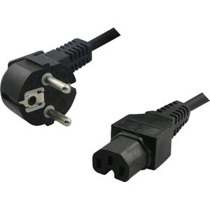 LogiLink power cable - IEC 60320 C15 to CEE 7/7 - 2 m