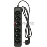 Activejet 6GNU - 3M - C power uitbreiding 6 AC-uitgang(en) Binnen Zwart