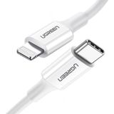 UGREEN Kabel USB USB-C - Lightning 1.5 m wit (6957303867486)