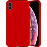 Mercury Silicone voor iPhone 13 Pro Max rood/rood