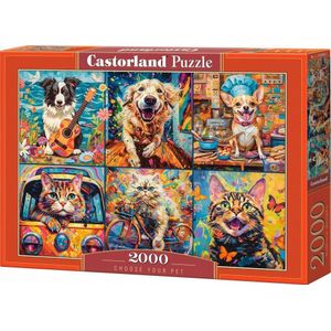 Castorland puzzel 2000 elements Dog Cat Choose Your Pet