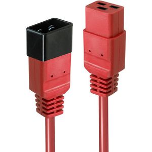 Lindy 30123 electriciteitssnoer Rood 1 m C19 stekker C20 stekker