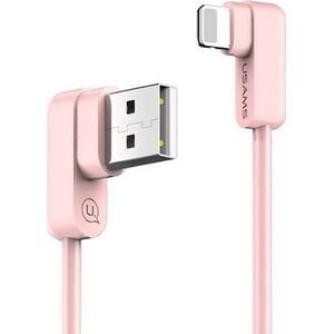 USAMS Kabel USB USB-A - Lightning 1.2 m roze (IPUSBCY03)