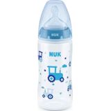 NUK fles FC+ PP 360ml met wskażnikiem temperatuur fopspeen siliconen 6-18m-cy XL