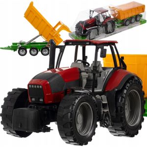 Kruzzel boerderij- tractor met aanhangwagen 24711