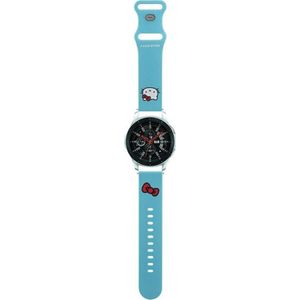 Hello Kitty Hello Kitty band universeel HKUWLSCHBLB Silicone Kitty Head blauw/blauw 22mm