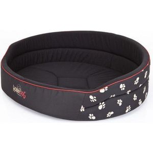 Hobbydog bed foam - zwart w łapki R9
