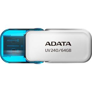 ADATA UV240 USB flash drive 64 GB USB Type-A 2.0 Blauw, Wit