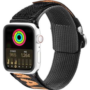 Dux Ducis Strap (Outdoor Version) band Apple Watch Ultra, SE, 8, 7, 6, 5, 4, 3, 2, 1 (49, 45, 44, 42 mm) nylonowa band armband zwart-oranje