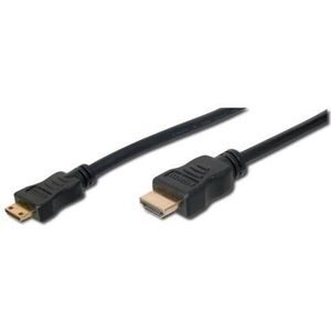 Digitus ASSMANN HDMI 1.3 HighSpeed Connection Cable HDMI A M /miniHDMI C M 3m zwart