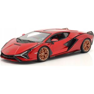 Bburago BBU 1:24 Lamborghini Sian FKP37 rood 21099RD 02702