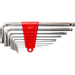 Top Tools inbussleutelset hex type L 1,5-10mm met rond 9 stuks (35D051)