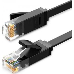 UGREEN vlak kabel netwerk Ethernet RJ45, Cat.6, UTP, 10m (zwart)