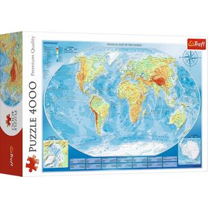 Trefl Wereldkaart - puzzel - 4000 stukjes