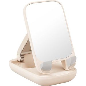 Baseus Folding Phone Stand met mirror (beige)