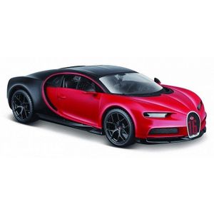 Maisto Composite model Bugatti Chiron sport zwart-rood