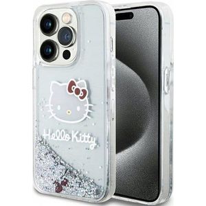 Hello Kitty Liquid Glitter Charms Kitty Head - Etui iPhone 13 Pro Max (zilver)