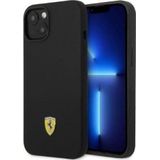 Ferrari Silicone Metal Logo MagSafe - Etui iPhone 14 (zwart)