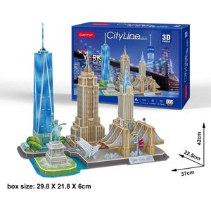 Cubic Fun 3D Puzzel City Line New York City 1 stuk