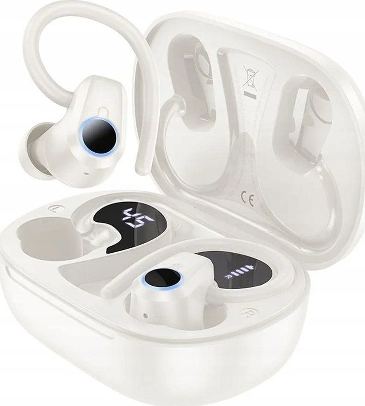 Hoco EQ8 Pure Joy Draadloze headset voor in het oor voor gesprekken/muziek Bluetooth Wit