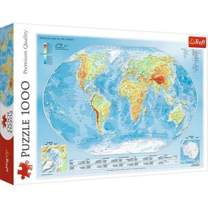Trefl Wereldkaart - puzzel - 1000 stukjes