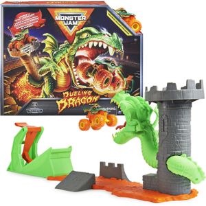 Spin Master Monster Jam - Duel met de Draak-speelset met unieke Draak-monstertruck - Schaal 1:64