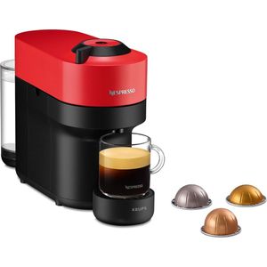 Krups XN9205.22 NES Vertuo Pop rood - Koffiezetapparaat met cupjes - Rood - Zwart