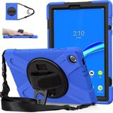 Strado tablet hoes Etui Armor met riem handvat Strap voor Lenovo Tab M10 TB-X306X/X306F (blauw) universeel