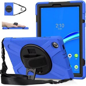 Strado tablet hoes Etui Armor met riem handvat Strap voor Lenovo Tab M10 TB-X306X/X306F (blauw) universeel