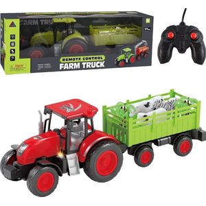 Trifox Tractor met a trailer voor radio