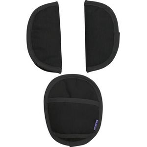 Dooky X Universal Seat Belt Pads zwart Zwart