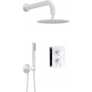 Deante Concealed shower set met mixer box - met overhead shower