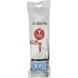 Brabantia PerfectFit vuilniszak Typ Y, 20 L, 20 stuks