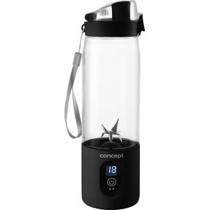 Concept SM4001 - FitMake - Draagbare Blender 600ml - oplaadbaar - Smoothie maker - Blender To Go - zwart