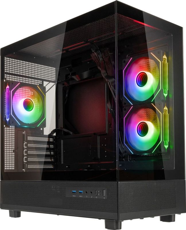 GSI Outdoors GSI SmartAssembly ARGB Glass Micro-ATX Case - 650W Bronze