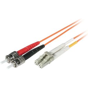 Delock 15m LC/ST Glasvezel kabel Oranje
