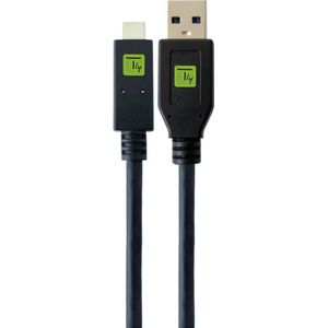 Techly ICOC MUSB31-CMAM10T USB-kabel USB 3.2 Gen 1 (3.1 Gen 1) 1 m USB A USB C Zwart