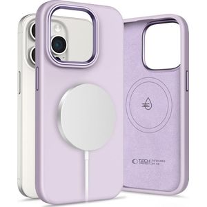 Tech-Protect Silicone Pure MagSafe voor iPhone 15 Pro paars